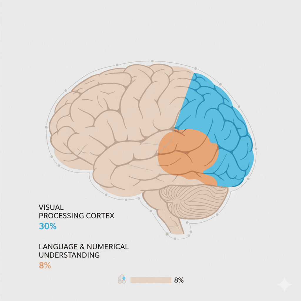 brain understands charts more easily